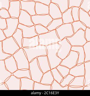 Vector seamless pattern. Modern stylish abstract texture alike stone plate paving. Repeating geometric shapes Stock Vector
