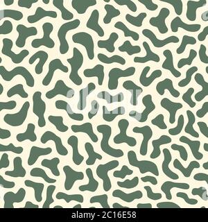 Vector seamless pattern. Modern stylish abstract texture. Repeating organic form shapes Stock Vector