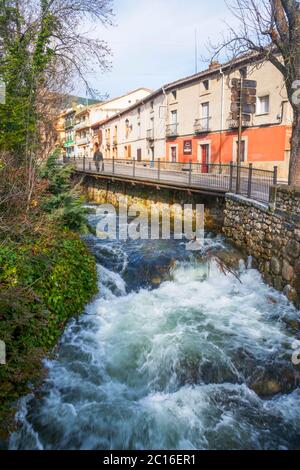 Artiñuelo stream. Rascafria, Madrid province, Spain Stock Photo - Alamy