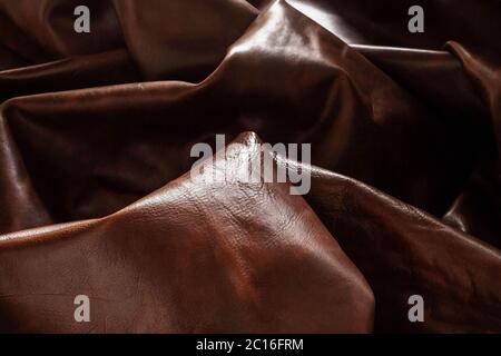 surface and shadow on leather. Stock Photo