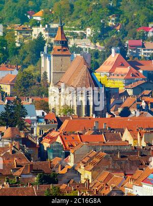 Brasov Old Town view. Romania Stock Photo