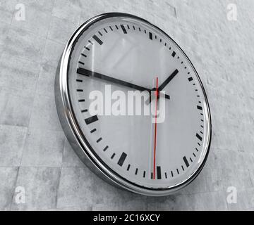 Realistic Office Clock Stock Photo