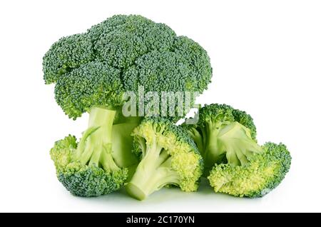 Fresh broccoli isolated on white background Stock Photo