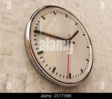 Realistic Office Clock Stock Photo