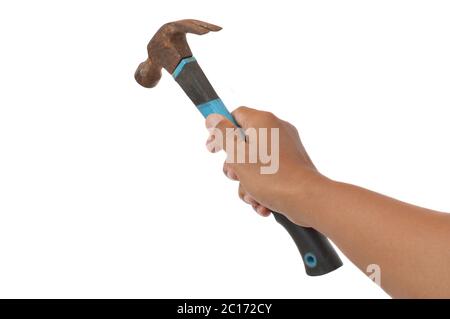 old used hammer Stock Photo