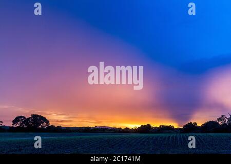 Intense sunset Stock Photo