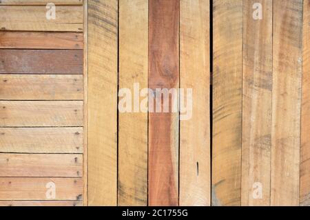 pattern on the new brown wooden wall Stock Photo