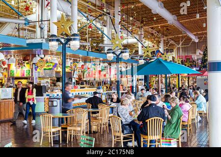 New Orleans Louisiana,Port of New Orleans,Riverwalk entertainment,shopping shopper shoppers shop shops market markets buying selling,retail store stor Stock Photo
