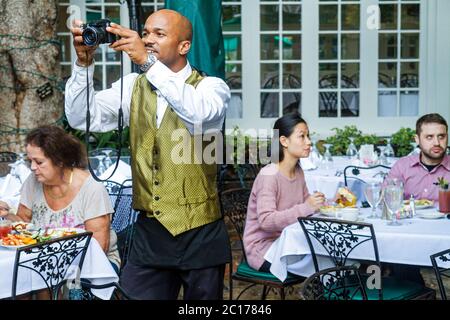New Orleans Louisiana,French Quarter,Royal Street,The Court of Two Sisters,Jazz Brunch buffet style,food,all you can eat,Creole cooking,historic resta Stock Photo
