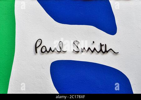 Paul Smith shop logo in Covent Garden. Stock Photo