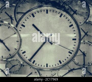 Clock Background Abstract Stock Photo