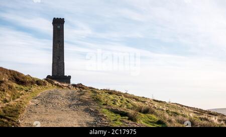 Peel Tower, Holcombe Hill, Bury, Lancashire Stock Photo