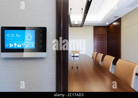 digital screen in smart home Stock Photo