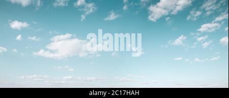 Beautiful blue sky with white clouds Stock Photo