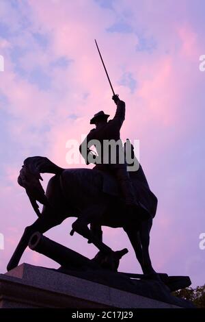 Thomas Francis Meagher Statue, State Capitol, Helena, Montana, USA Stock Photo