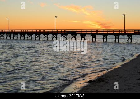 Lighthouse Pier, Biloxi, Mississippi, USA Stock Photo