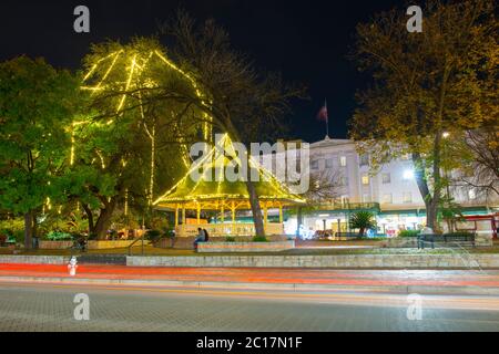 Menger Hotel with Victoria style on Alamo Plaza at in San Antonio, Texas, USA. Stock Photo