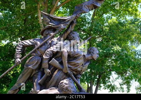 North Carolina Monument in Gettysburg National Military Park Stock Photo