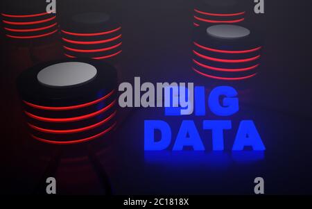 Big data servers Stock Photo