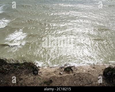 Coastal path at Ovingdean Beach from A259 near Rottingdean, East Sussex Stock Photo