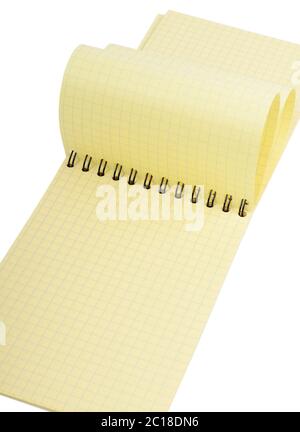 The spiral-bound pad Stock Photo