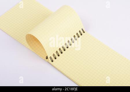 The spiral-bound pad Stock Photo