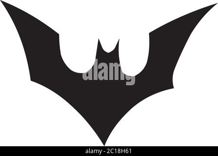 Bat Icon In Flat Style Vector Icon For Apps, UI, Websites. Black Icon Vector Illustration. Stock Vector