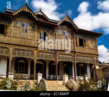 Exterior view to Rimbaud House and Museum, Harar, Jugol, Ethiopia Stock Photo