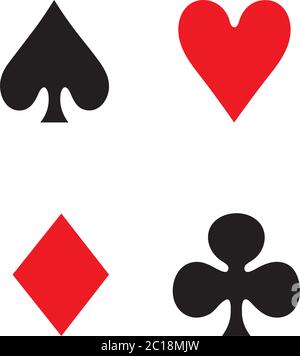 Playing Card Icon In Flat Style Vector For Apps, UI, Websites. Black Vector Icon. Stock Vector