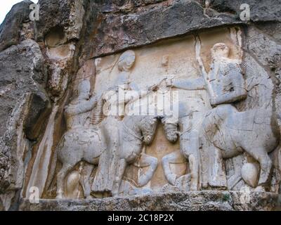 The investiture of Ardashir Naqsh-e Rustam, Persepolis ruin Iran Stock Photo