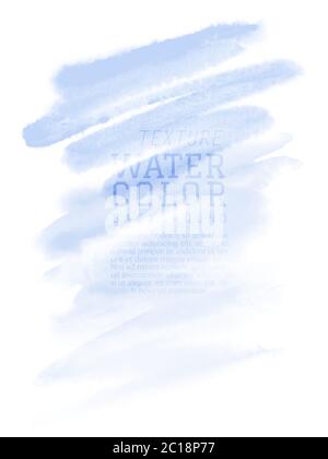 Watercolor hand painted abstract with colorful brush design. Stain artistic vector used as being an element in the decorative design of background, br Stock Vector