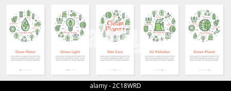 Vertical banners ecology and alternative energy sources - 01 Stock Vector