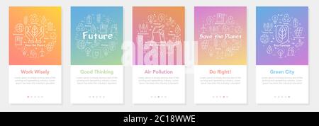 Vertical banners ecology and alternative energy sources - 08 Stock Vector