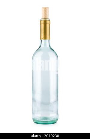 Empty bottle isolated on white background Stock Photo