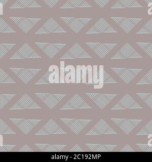linear grid triangles seamless vector pattern Stock Vector