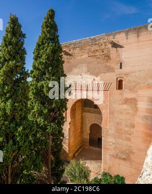 Alhambra palace in Granada. Best attractions in Andalusia, Spain. Stock Photo