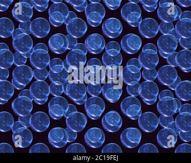 Abstract background from cosmic spheres, soap bubbles. 3d rendering Stock Photo