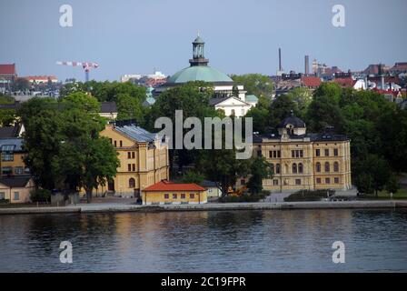 Sweden, Stockholm, Old Town and Vasa Museum Stock Photo