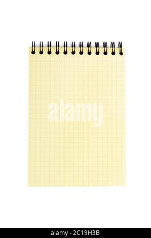 The spiral-bound pad Stock Photo