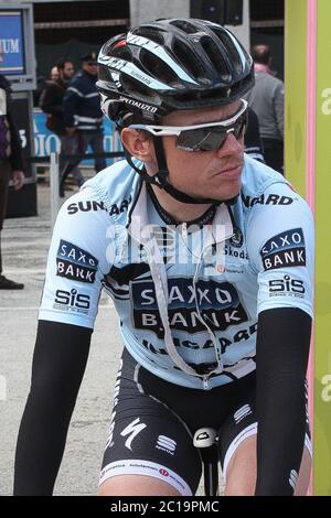 Nick Nuyens of Saxo Bank Sungard during the Tirreno Adriatico  2011, Stage 6 cycling race,Ussita - Macerata (178 Km) on March14, 2011 in Macerata, Italie - Photo Laurent Lairys / DPPI Stock Photo