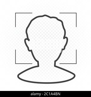 face id sign symbol Stock Vector