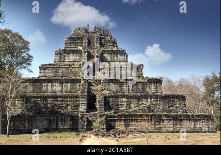 Koh Ker temple complex, death pyramid Prasat Prang, Cambodia Stock Photo