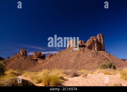 Bizzare rock formation at Essendilene, Tassili nAjjer national park, Algeria Stock Photo