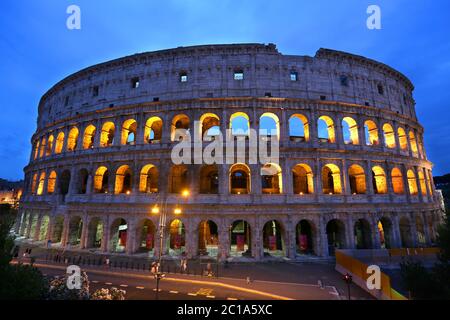 The historic Colliseum in rome, Italy. Stock Photo