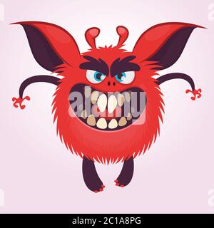 Angry Cartoon Pequeno Troll. Ilustração Vetorial De Um Pequeno Monstro  Assustador Royalty Free SVG, Cliparts, Vetores, e Ilustrações Stock. Image  104064128