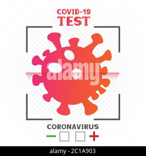 coronavirus covid-19 testing technology Stock Vector