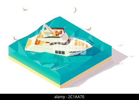 Motor yacht vector Stock Vector Image & Art - Alamy