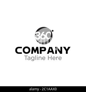 360 logo design vector inspiration Stock Vector Image & Art - Alamy