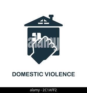 Domestic Violence icon. Simple element from psychology collection. Creative Domestic Violence icon for web design, templates, infographics and more Stock Vector