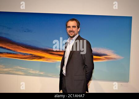 'CELESTRIAL CHOREOGRAPHY', photo exhibition by H.R.H Prince Nikolaos of Greece and Denmark. Prince Nikolaos is son to King Konstantin and Queen Anne-M Stock Photo